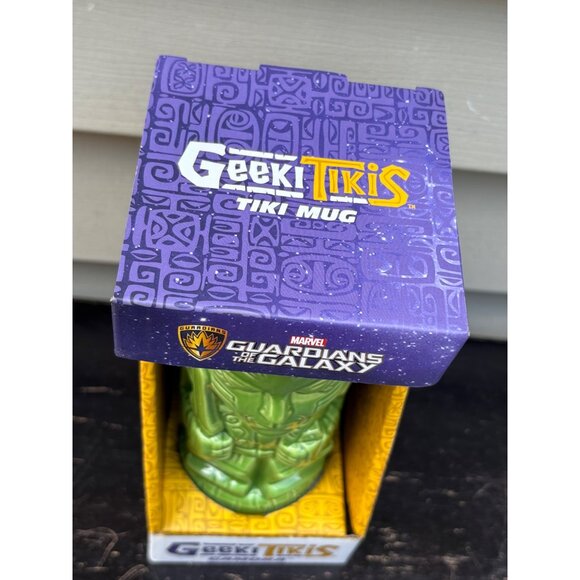 Marvel Guardians Of The Galaxy Geeki Tikis Gamora Ceramic Tiki Mug Green NIB - Picture 5 of 6